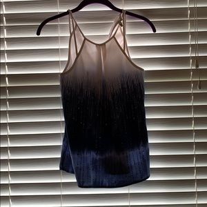 White and Blue strapping Top